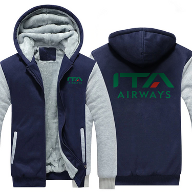 ITALY AIRLINES JACKETS FLEECE SWEATSHIRT